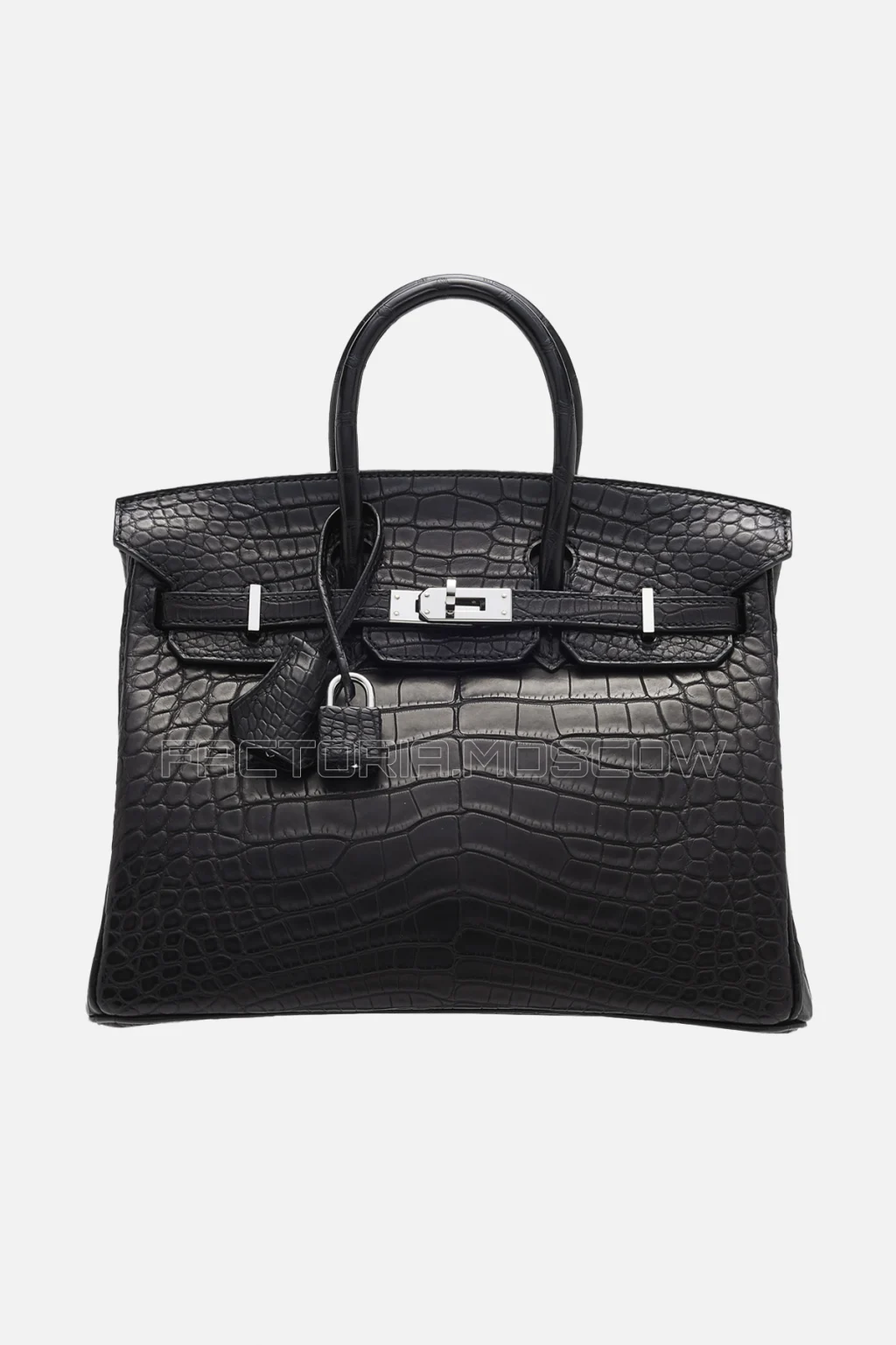 Hermes Birkin 25 Alligator Matte Black PHW