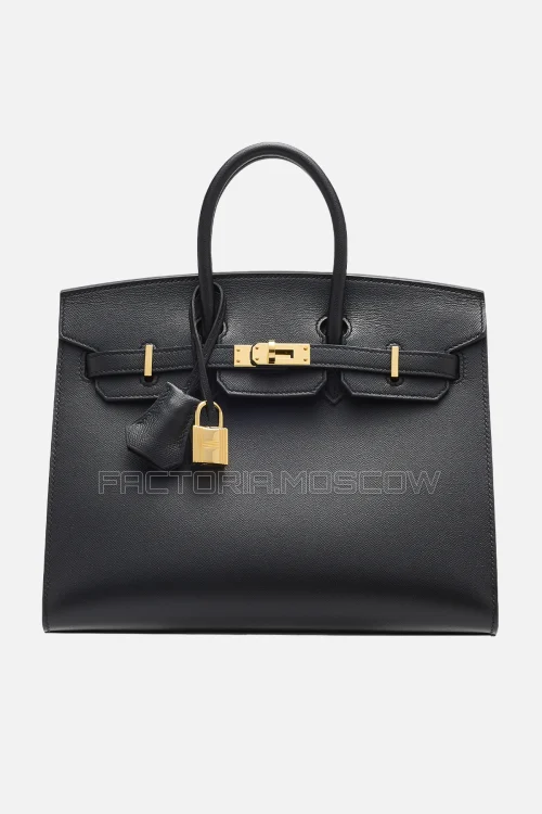 Hermes Birkin Sellier 25 Black Madame GHW