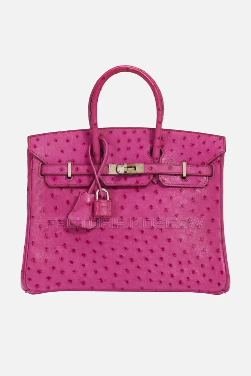 Hermes Birkin 25 Fuchsia Ostrich PHW