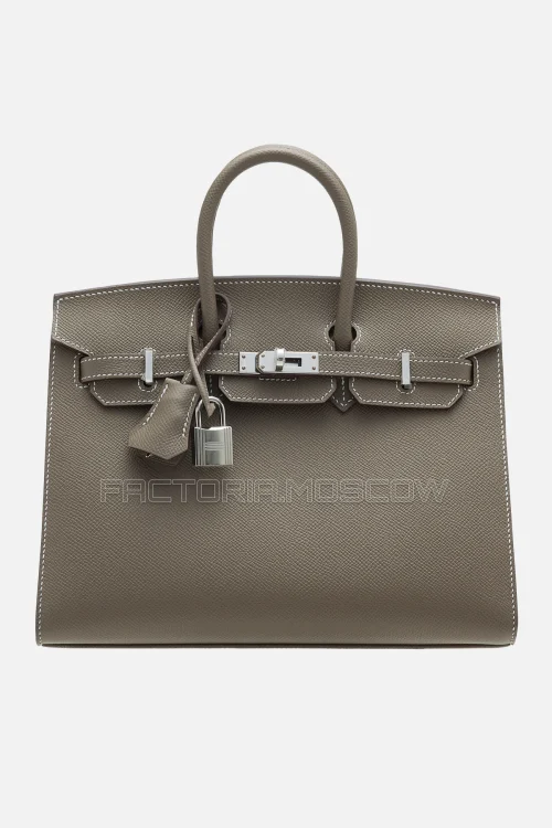 Hermes Birkin Sellier 25 Étoupe Epsom PHW