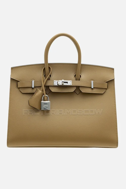 Hermes Birkin Sellier 25 Epsom Biscuit PHW