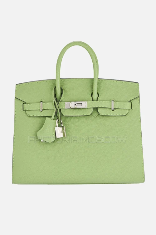 Hermes Birkin Sellier 25 Vert Cricket Epsom PHW