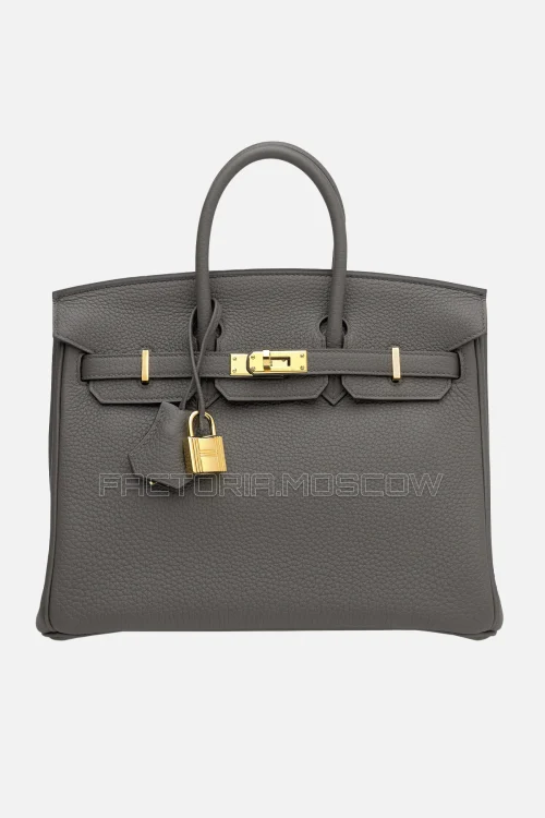 Hermes Birkin 25 Étain Togo GHW