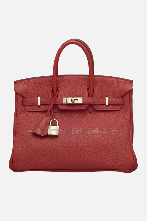 Hermes Birkin 25 Rouge Grenat Clemence PHW