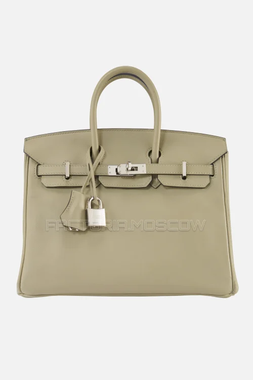 Hermes Birkin 25 Sauge Swift PHW