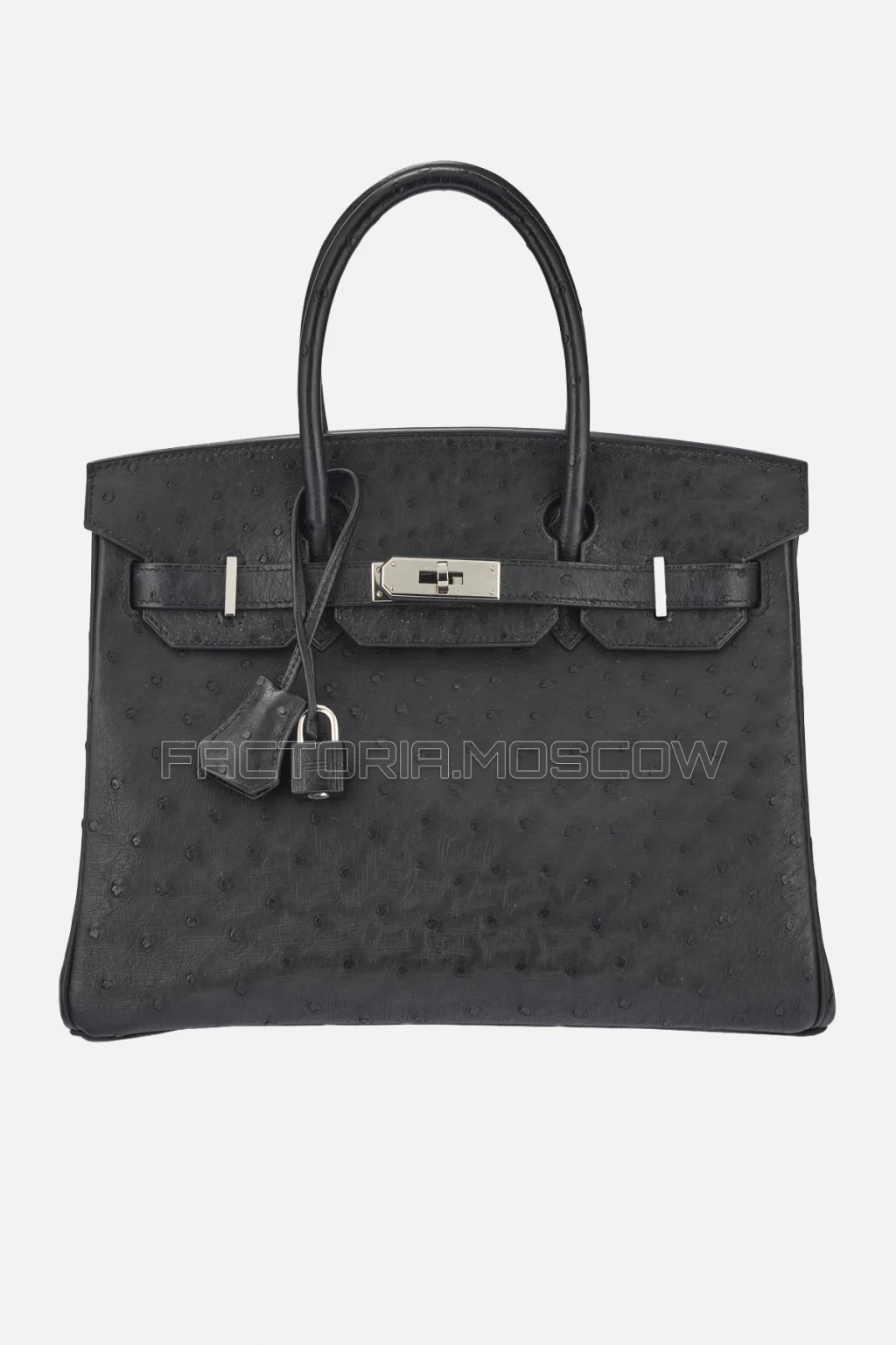 Hermes Birkin 30 Black Ostrich PHW