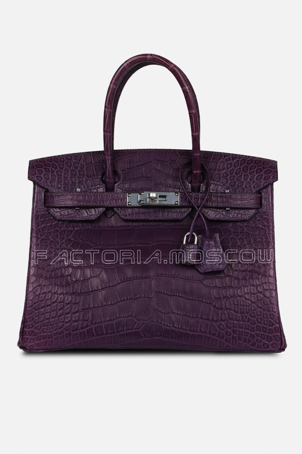 Hermes Birkin 30 Matte Amethyste Alligator PHW