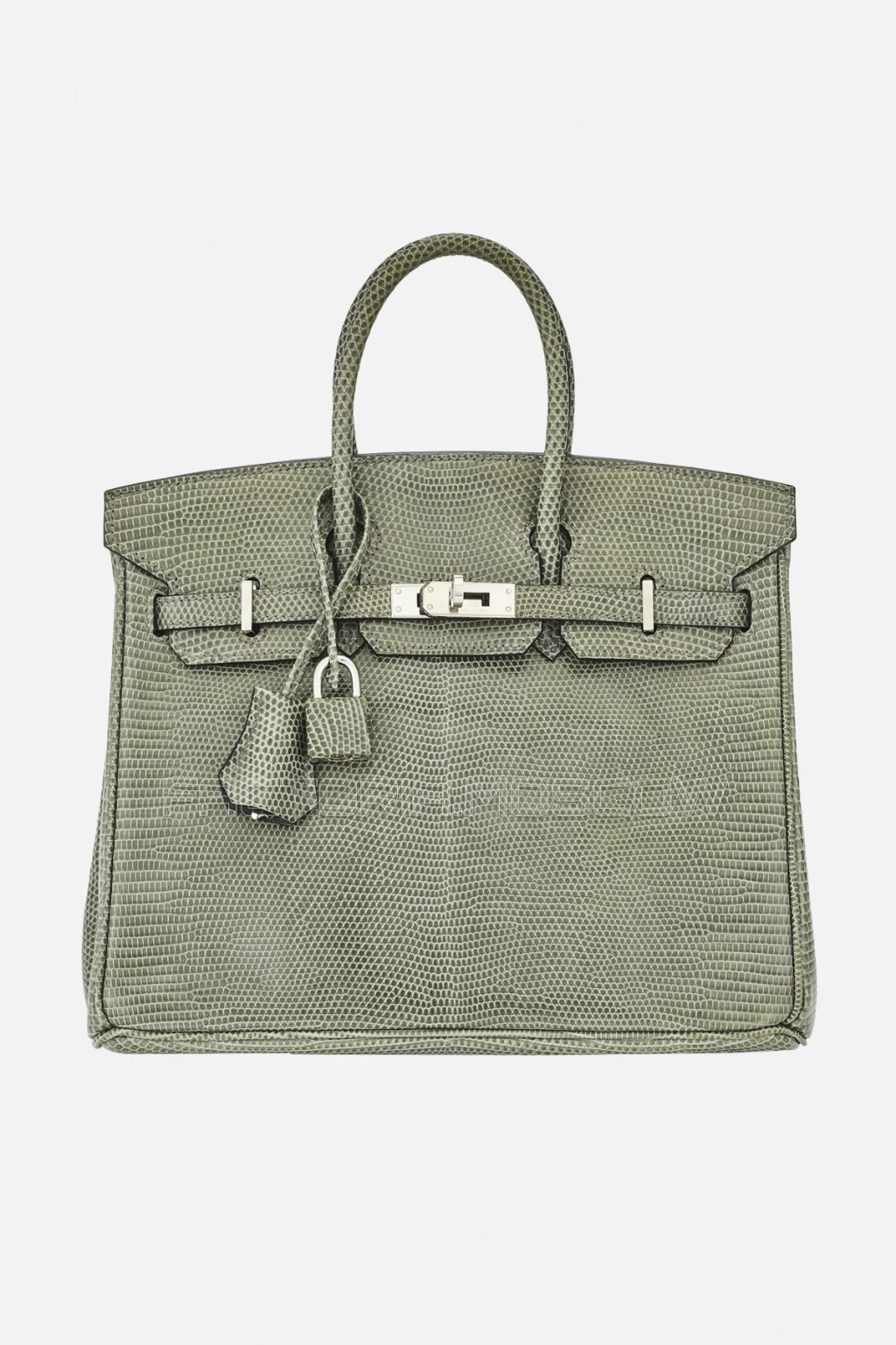 Hermes Birkin 25 Shiny Gris Fonce Niloticus Lizard PHW