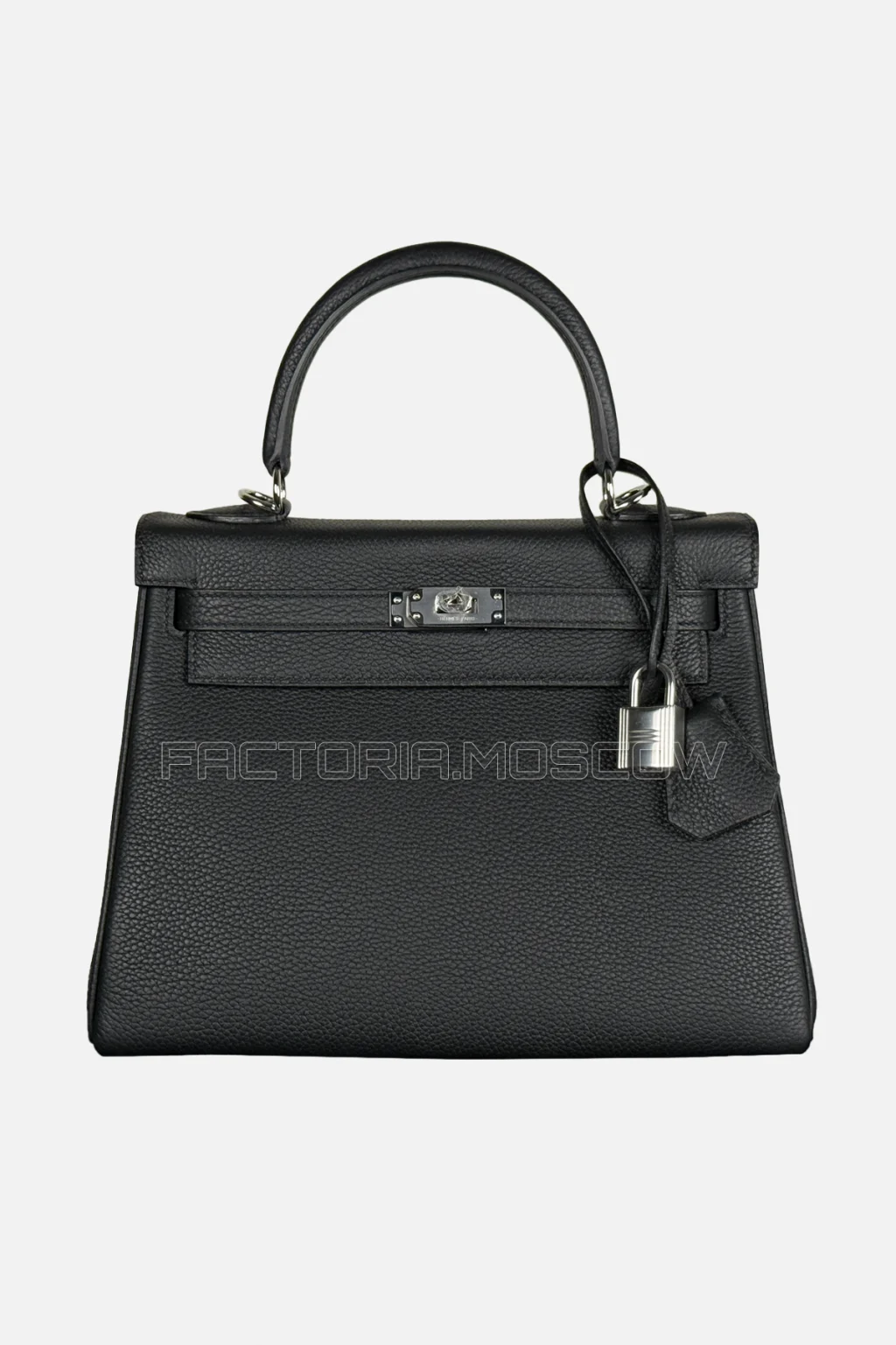 Hermes Kelly Retourne 25 Togo Colour Black PHW