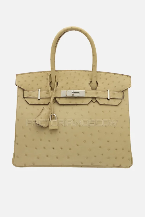 Hermes Birkin 30 Parchemin Ostrich PHW