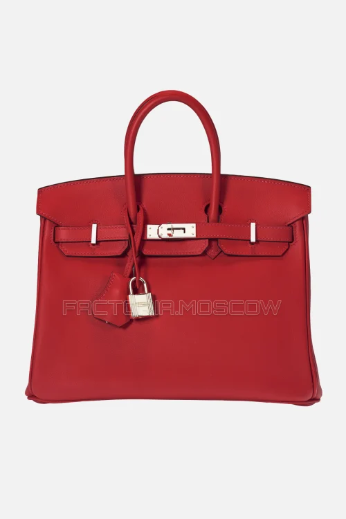 Hermes Birkin 25 Rouge Vif Swift PHW