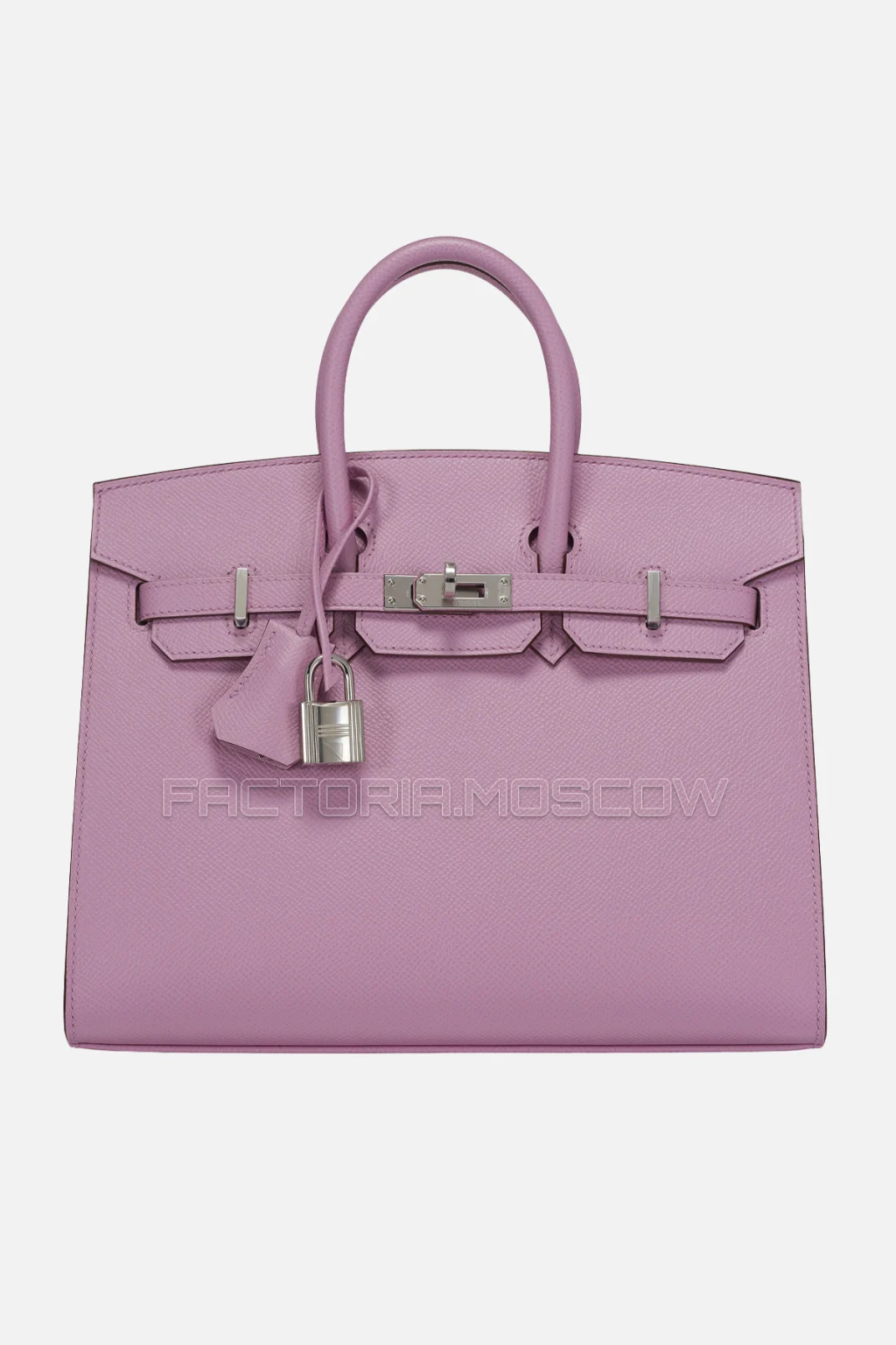 Hermes Birkin Sellier 25 Mauve Sylvestre Epsom PHW