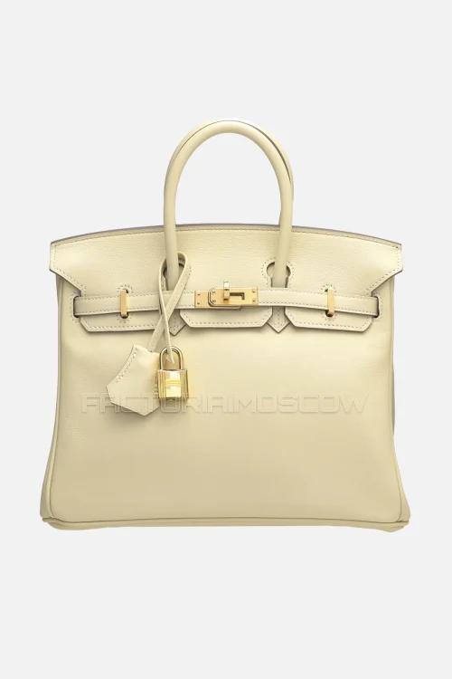 Hermes Birkin 25 Craie Swift GHW