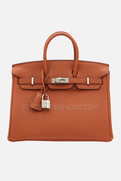 Hermes Birkin 25 Cuivre/Feu Togo PHW