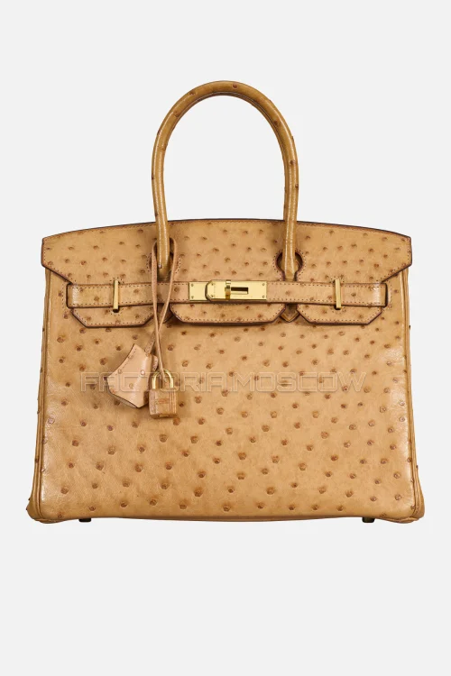 Hermes Birkin 30 Naturel Ostrich GHW