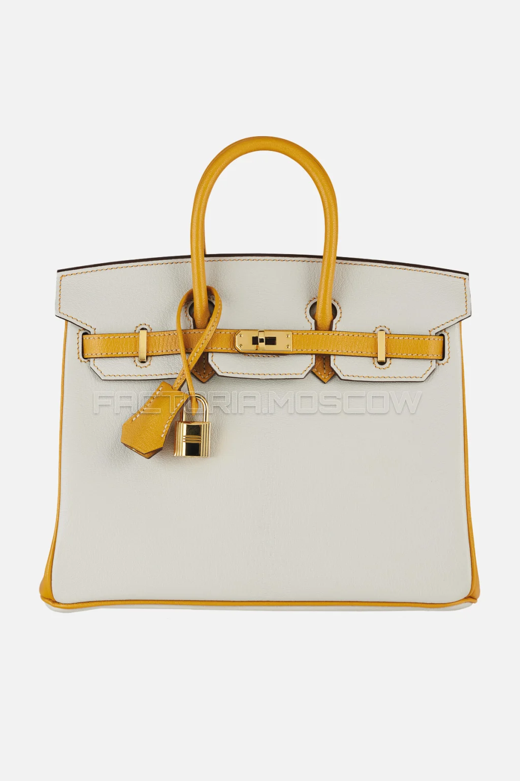 Hermes HSS Birkin 25 Chevre Bleu Glacier/Moutarde GHW