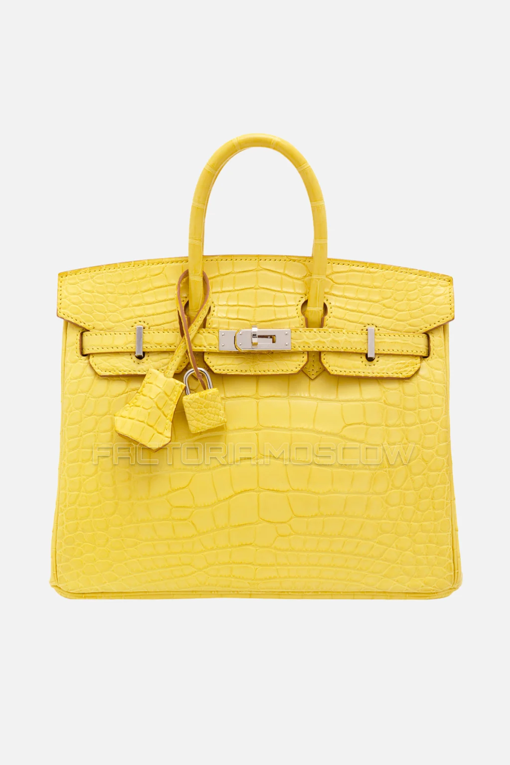 Hermes Birkin 25 Matte Mimosa Alligator PHW