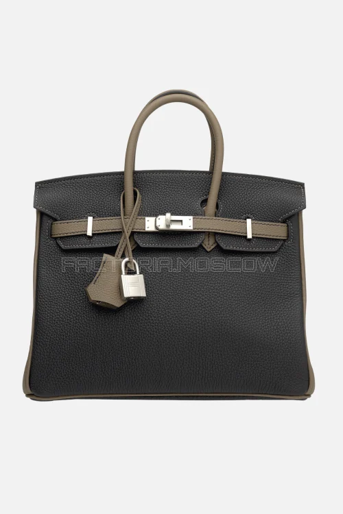 Hermes HSS Birkin 25 Togo Black/Etoupe PHW