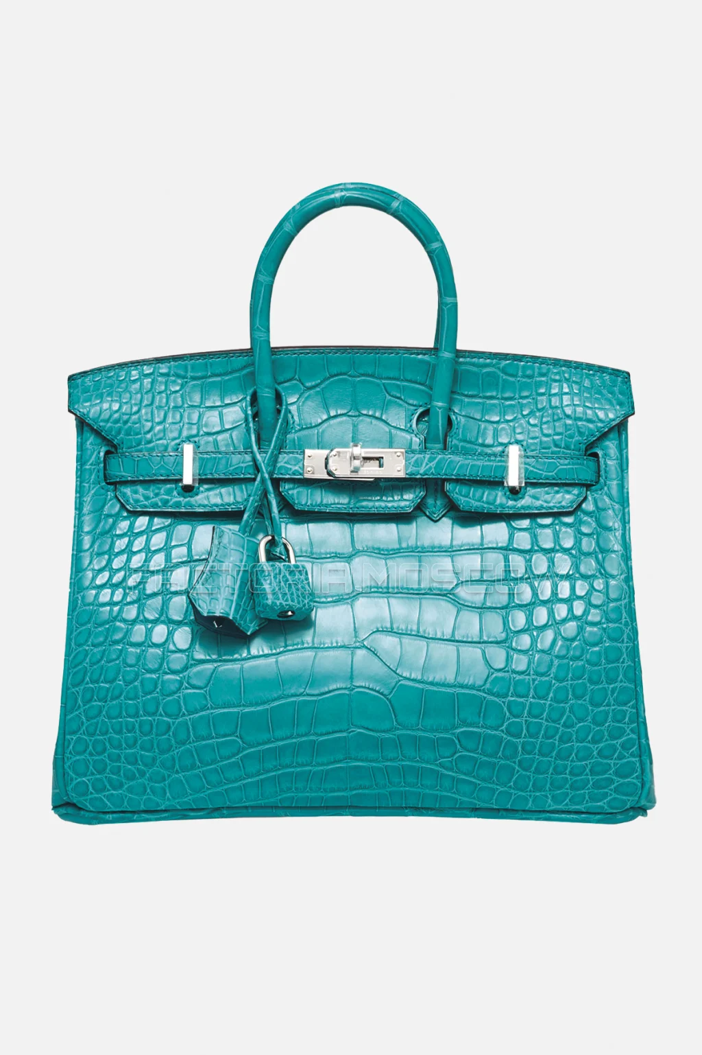Hermes Birkin 25 Matte Alligator Bleu Paon PHW