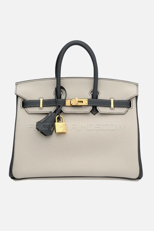 Hermes HSS Birkin 25 Togo Beton/Vert Rousseau GHW