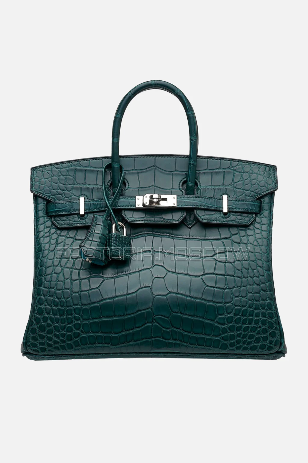 Hermes HSS Birkin 25 Matte Alligator Vert Cypress/Bleu Saint Cyr PHW