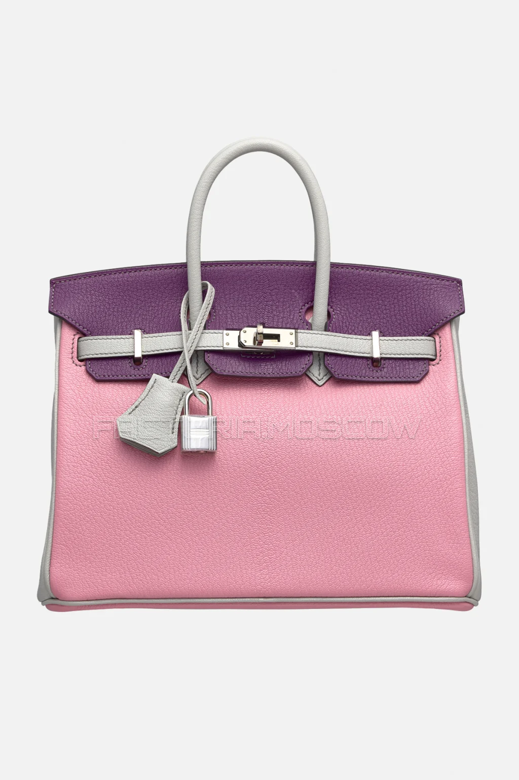 Hermes Birkin 25 Chevre Anemone, Rose Confetti, Gris Perle PHW