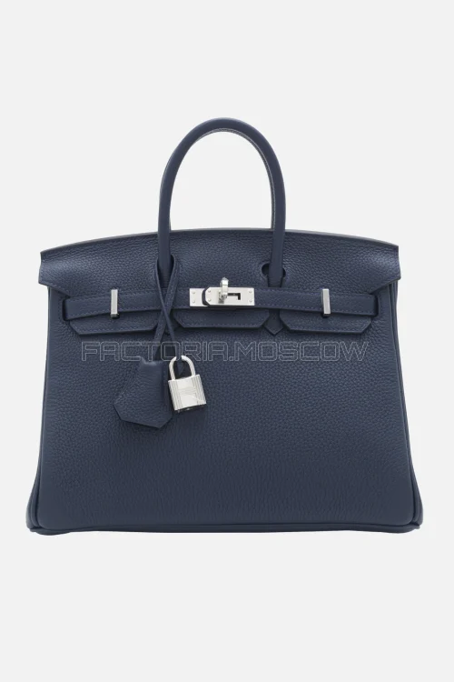 Hermes Birkin 25 Togo Bleu Marine PHW