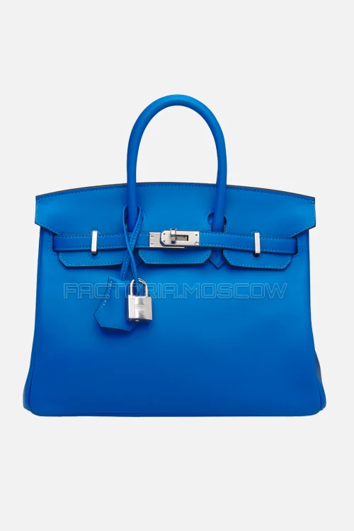 Hermes Birkin 25 Swift Bleu Hydra PHW