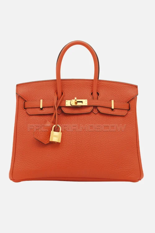 Hermes Birkin 25 Clemence Geranium GHW