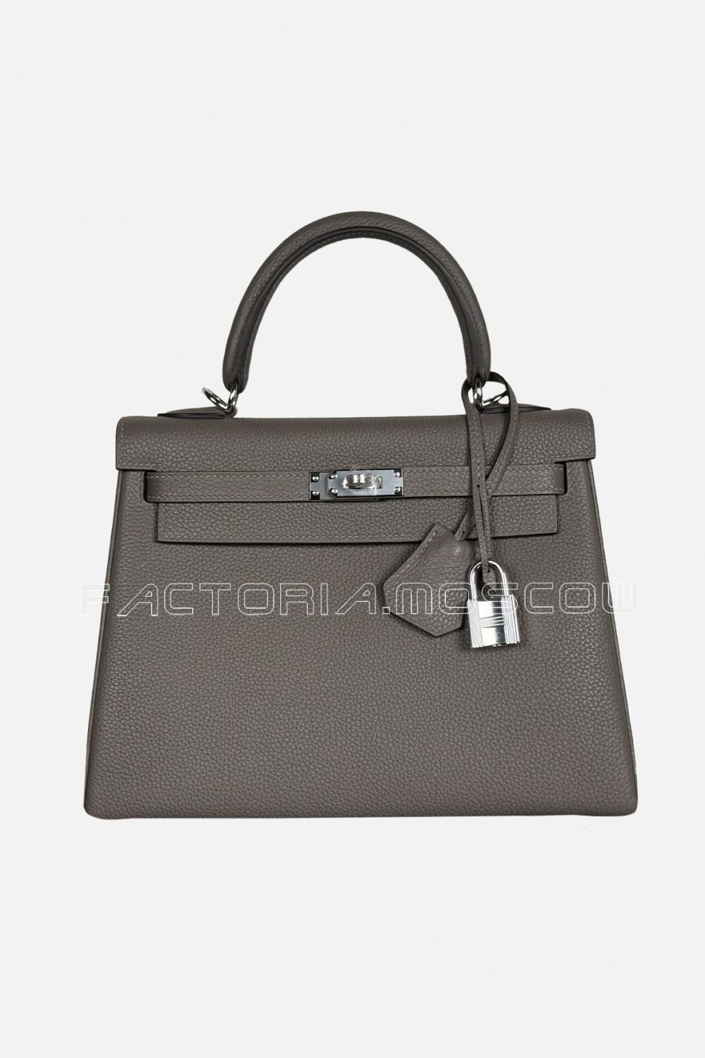 Hermes Kelly Retourne 25 Togo Colour Gris Etain PHW