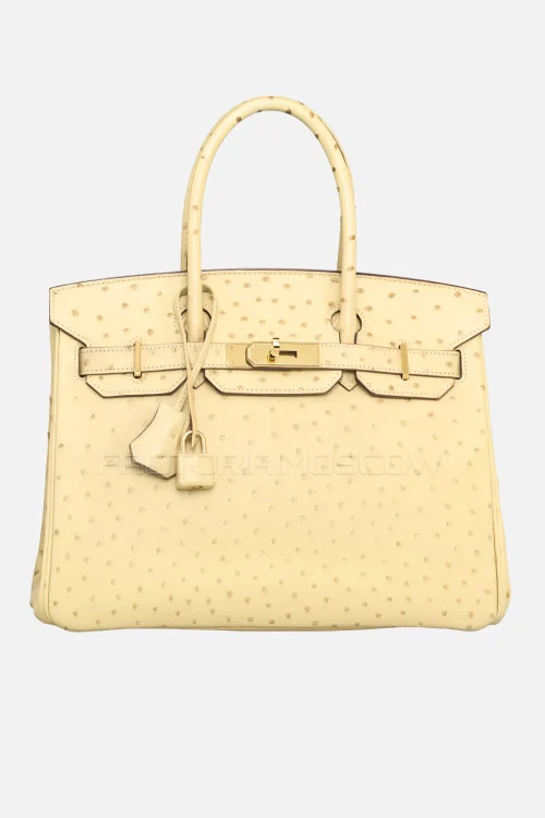 Hermes Birkin 30 Parchemin Ostrich GHW