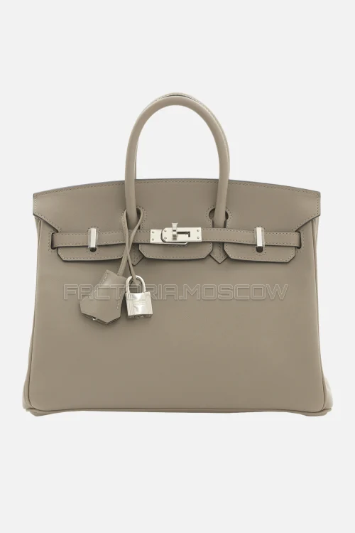 Hermes Birkin 25 Swift Gris Asphalte PHW