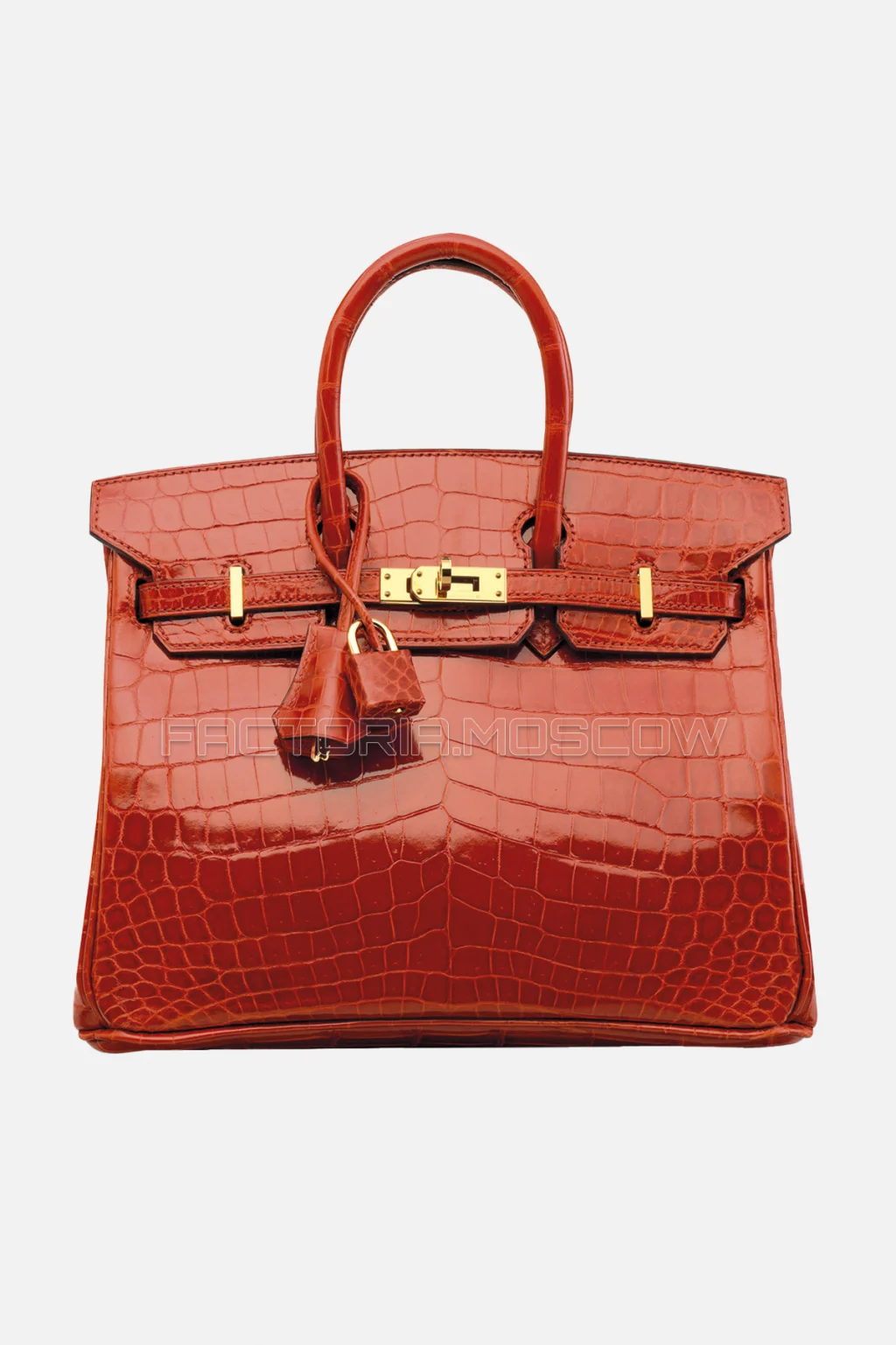Hermes Birkin 25 Shiny Sanguine Niloticus Crocodile GHW