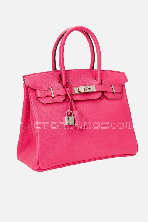 Hermes Birkin 30 Fuchsia Chèvre Mysore PHW