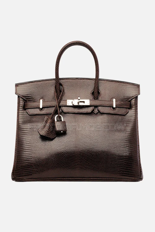 Hermes Birkin 25 Shiny Havane Niloticus Lizard PHW