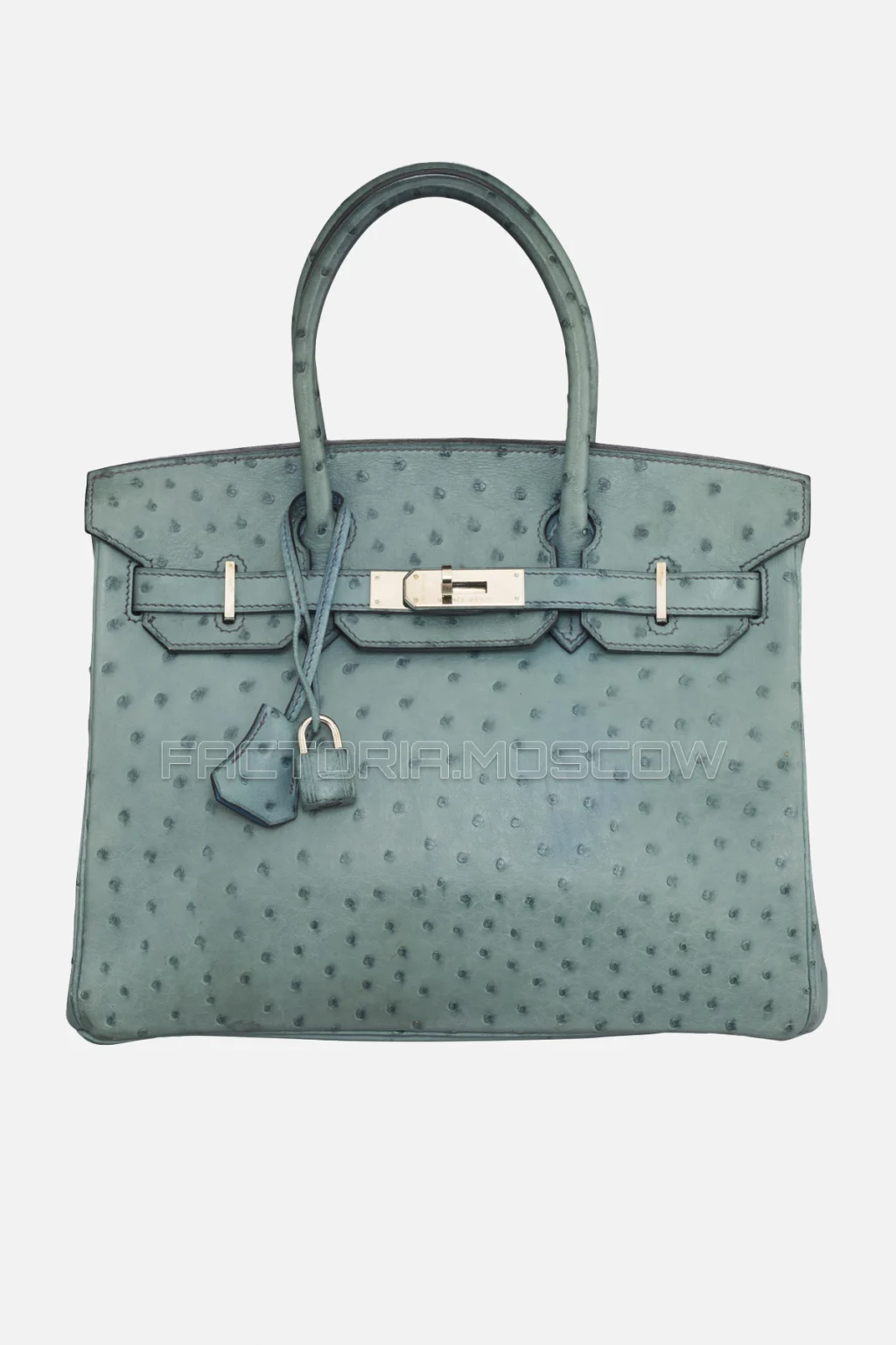 Hermes Birkin 30 Bleu Jeans Ostrich PHW