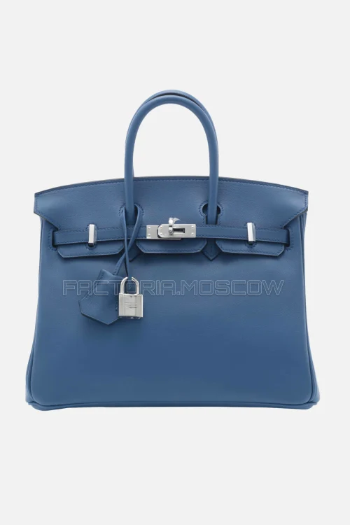 Hermes Birkin 25 Swift Bleu Agate PHW