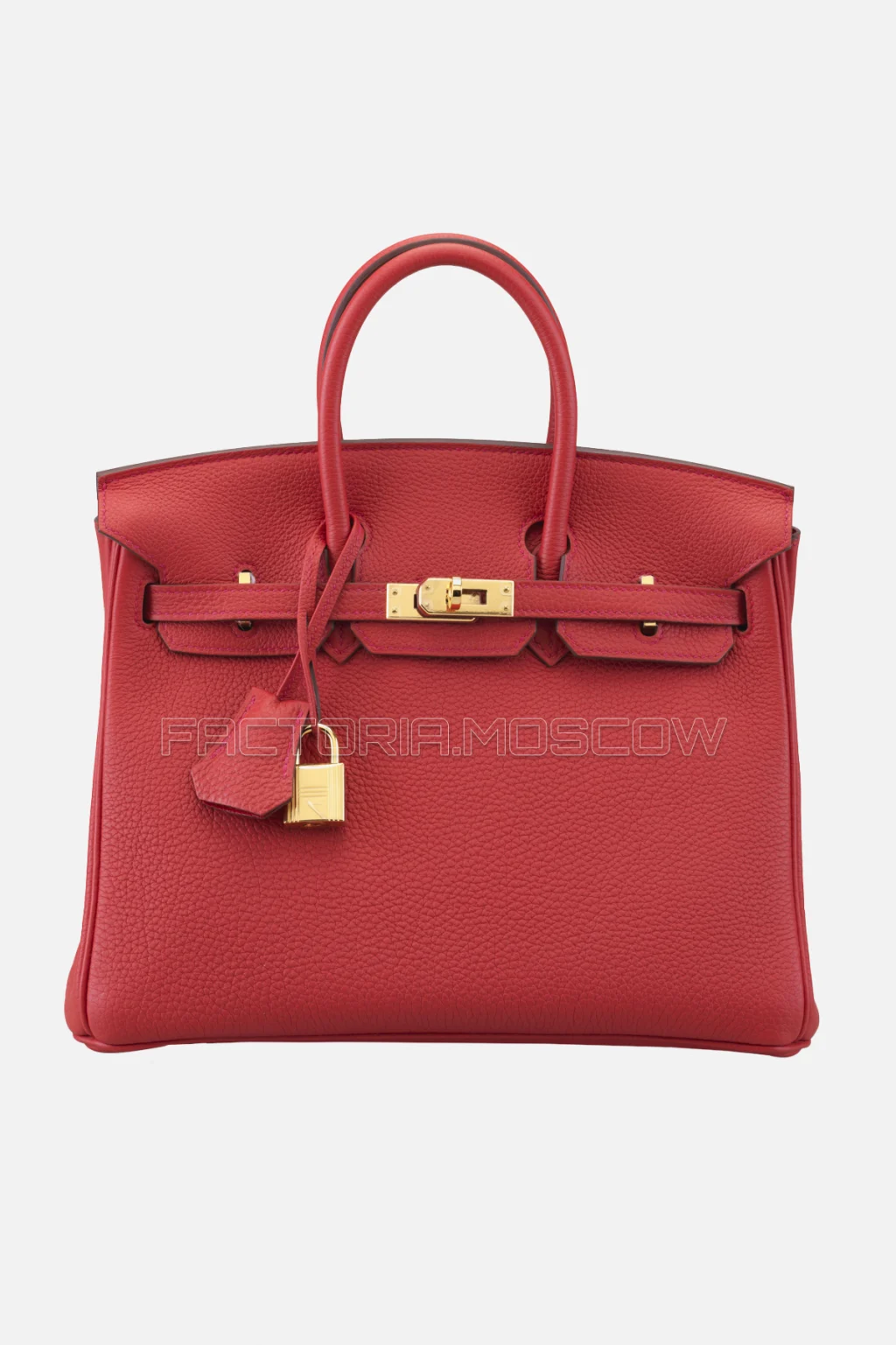 Hermes Birkin 25 Clemence Rouge Tomate GHW