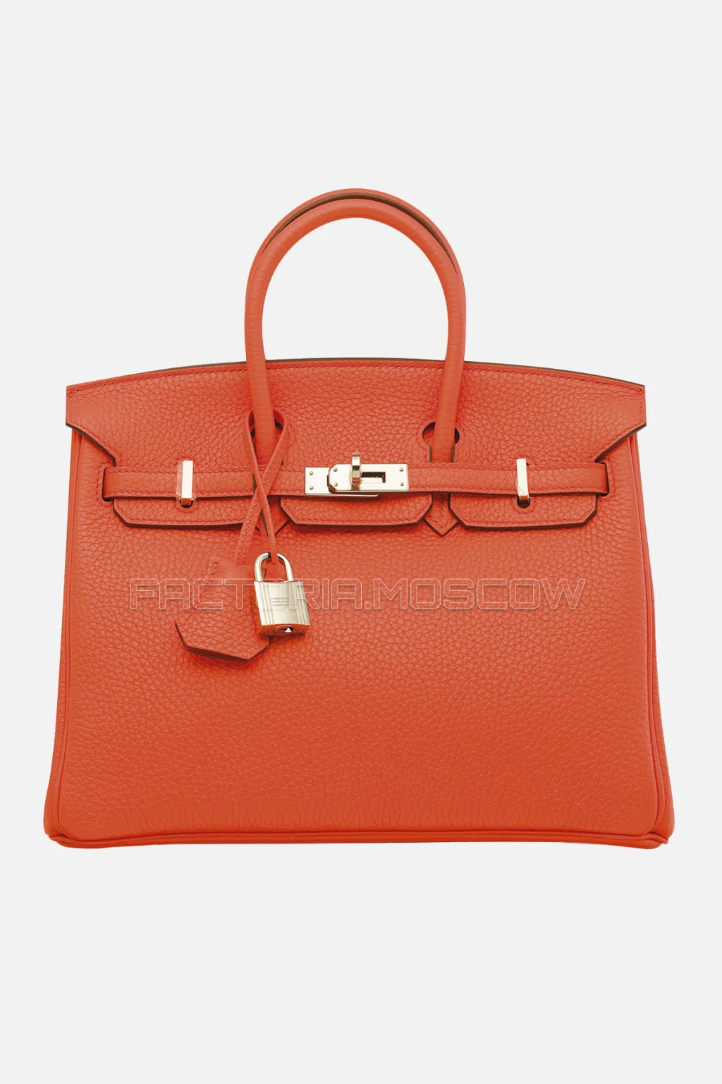Hermes Birkin 25 Clemence Orange Poppy PHW