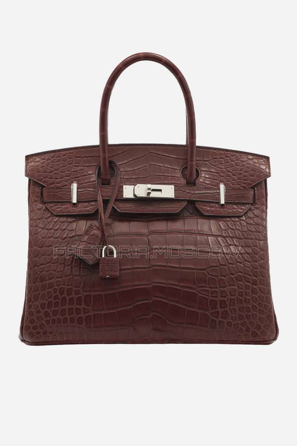 Hermes Birkin 30 Matte Alligator Bordeaux PHW