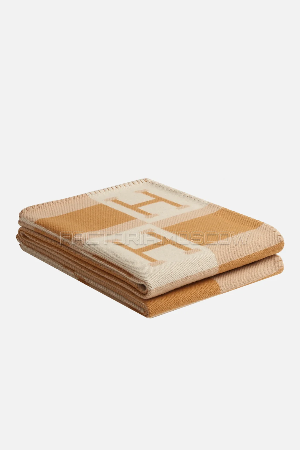 Hermes Avalon Bayadere blanket Colour Blé