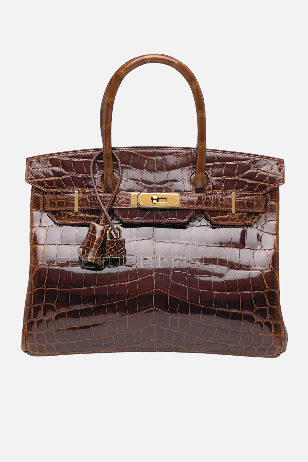 Hermes Birkin 30 Shiny Miel Niloticus Crocodile GHW
