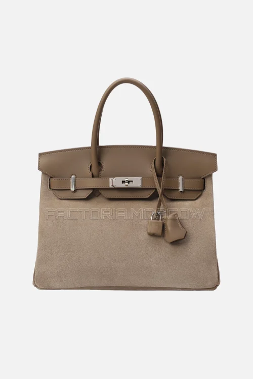 Hermes Birkin 30 Grizzly/Swift Etoupe PHW