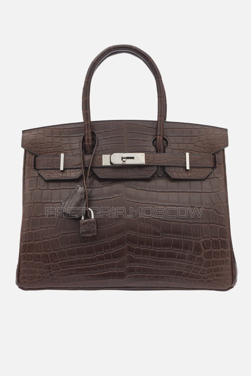 Hermes Birkin 30 Matte Ébene Niloticus Crocodile PHW
