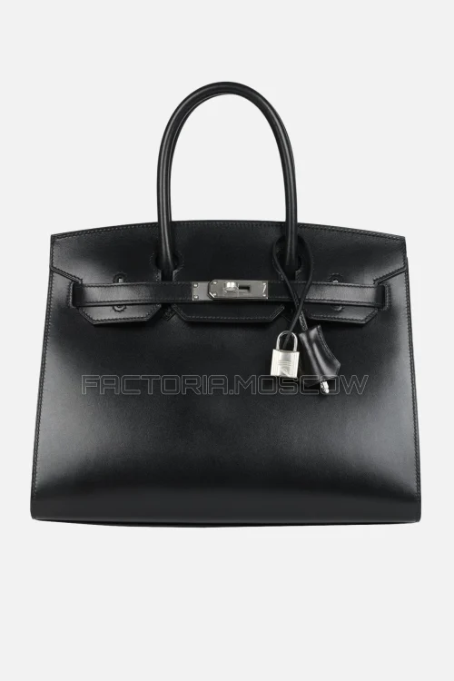 Hermes Birkin Sellier 30 Box Calf Black PHW