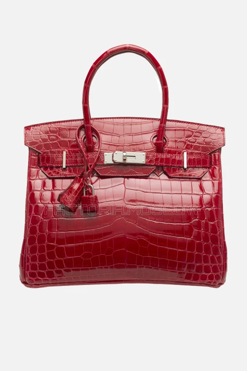 Hermes Birkin 30 Shiny Braise Niloticus Crocodile PHW
