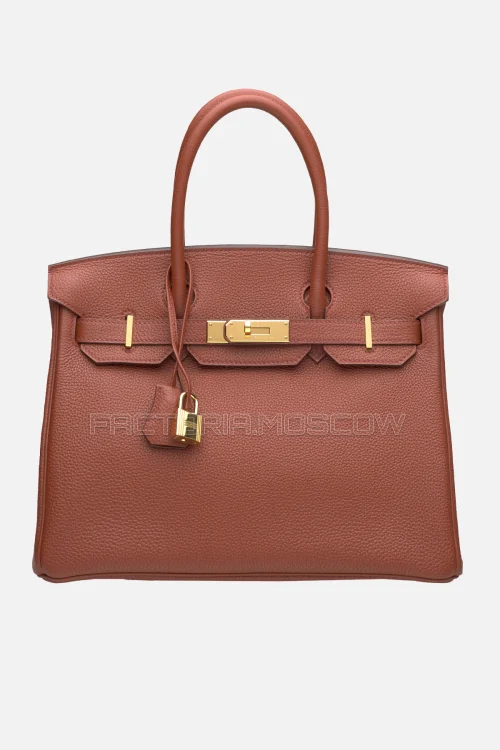 Hermes Birkin 30 Brique Togo GHW
