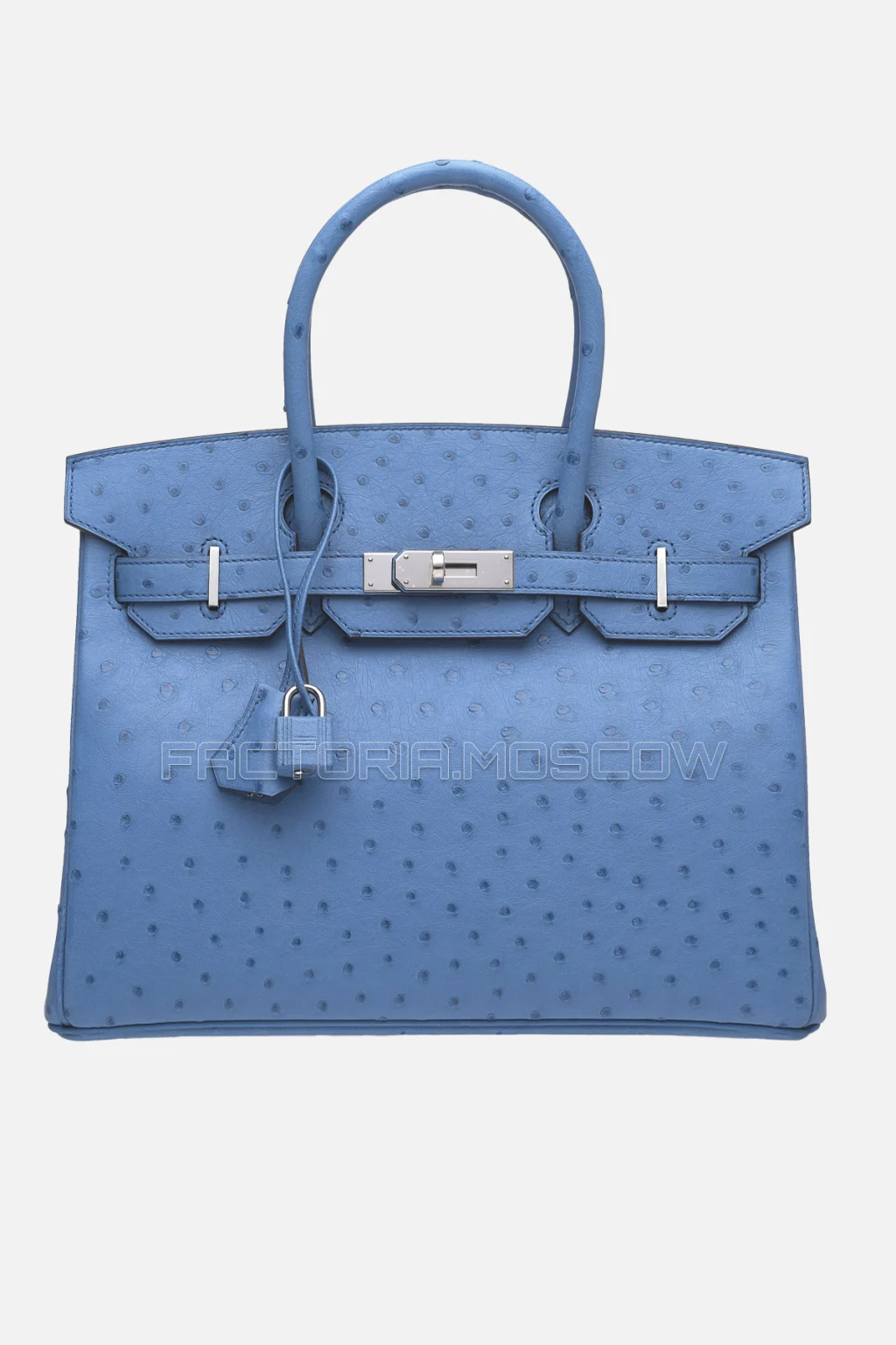 Hermes Birkin 30 Bleu Mykonos Ostrich PHW