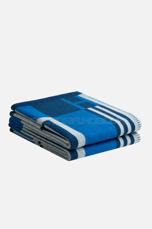 Hermes Ithaque blanket Colour Denim