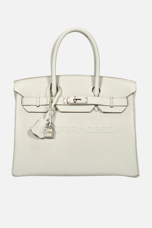 Hermes Birkin 30 Gris Perle Clemence PHW
